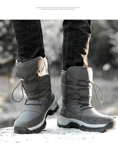 รองเท้ากันหิมะสำหรับผู้ชายและผู้หญิงรองเท้ากันหนาวบุขนแกะเพิ่มความอบอุ่นบุด้วยผ้าหนากันน้ำมาใหม่2024 - Product Image 5