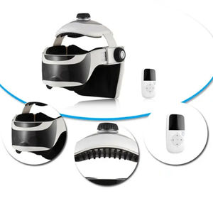 Nueva generación inteligente uso doméstico aplicación Control cabeza ojo relajación alivio automático música incorporada Bluetooth masajeador de cabeza - Product Image 6
