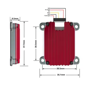 Transmisor de Video de Largo Alcance FPV VTX de 4.9G 1.6W 8CH para Aviones FPV, Helicópteros y Modelos FPV - Product Image 6