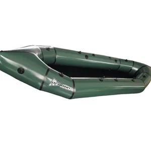 Op Maat Gemaakte Opblaasbare TPU Lichtgewicht Packraft, TPU Packrafting 2-persoons Opblaasbare Pedaal Rafting Kajakboot