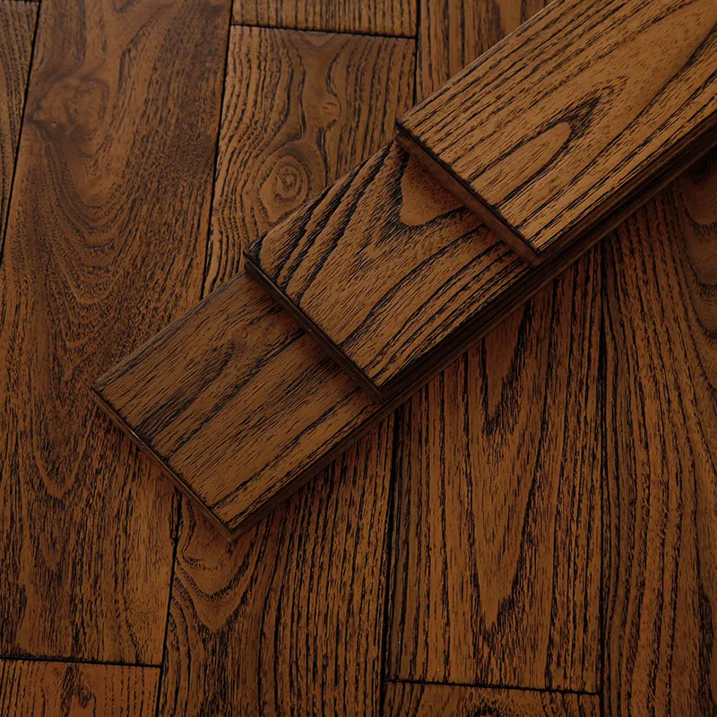 Suelo de madera maciza de 6 colores de alta calidad, decoración Interior, suelo de madera dura de langosta T & G
