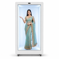 Holobox Interactivo de 86 Pulgadas, Vitrina Transparente para Publicidad en Interiores, Wifi, Pantalla Táctil LCD 4K, Caja de Hologramas 3D de Tamaño Humano