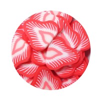 20*20*2mm Polymeer Klei Fruit Slice Aardbei Kiwifruit Platte Achterkant Plakjes voor Oorbellen Charms Plakken Haarspeld DIY