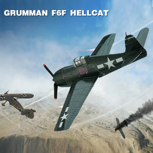 Bộ mô hình kim loại 3D <span class=keywords><strong>Grumman</strong></span> F6F Hellcat Máy bay chiến đấu Wwii Máy bay chiến đấu Tự làm Bộ sưu tập cao cấp cho người lớn & thanh thiếu niên - Product Image 2