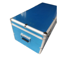 Grande mallette à outils de transport en aluminium bleu/noir personnalisée pour Transit Mallettes à outils de qualité supérieure pour transporter des outils en vol