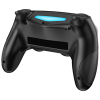 Manette de jeu sans fil pour P4 / Slim/Pro, batterie 3600 mAh, six axes, vibration tactile, haut-parleur - Matériau plastique