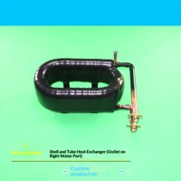 Échangeur de chaleur de type manchon 3-8 HP, pompe à chaleur de climatisation, source d'air, condenseur à bobine coaxiale refroidi par eau