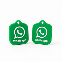 Étiquettes NFC en silicone souple NTAG213, forme personnalisée, logo imprimé, autocollants NFC, étiquettes RFID pour l'interaction sur les réseaux sociaux