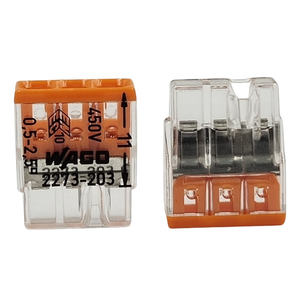 Wagos 2273 203 đẩy trong dây thiết bị đầu cuối 3 pinos Chất lượng cao ban đầu 2273 203 đẩy trong dây 3 <span class=keywords><strong>pin</strong></span> kết nối nhanh chóng wggos kết nối - Product Image 6