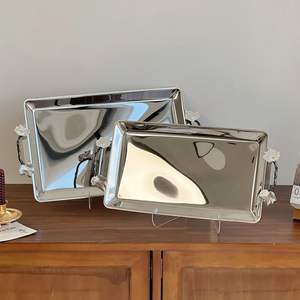 Nouveau plateau de service élégant pour aliments et snacks, plateau à café, plateau décoratif pour fêtes, décoration de la maison, restaurant, hôtel - Product Image 3