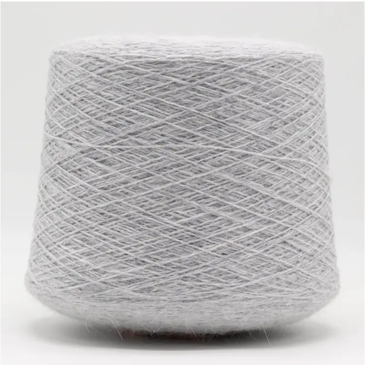 1/16nm soft long hair rabbit yarn 10%angora for Hat Blend Yarn Sweaters Knitting Russia hot sell