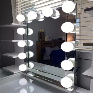 Table de toilette de luxe moderne Dwoo avec miroir tactile LED et 13 tiroirs, <span class=keywords><strong>bureau</strong></span> de maquillage haut de gamme - Product Image 5