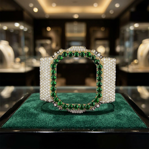 Lunette de montre personnalisée avec diamants, pièces de montre de luxe hip-hop - Product Image 5