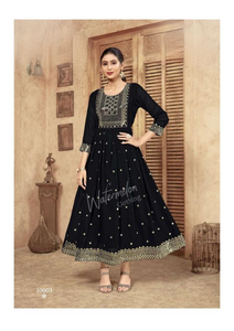 Meilleur prix Artriddhs Designer Broderie Madhuri Kurti Indien Pakistanais Vêtements pour femmes Vente en gros Indien Pakistanais Vêtements - Product Image 5