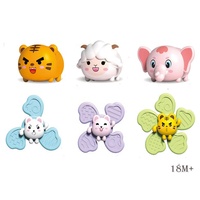 2023 nouveau Design bébé Fidget tourner autour de l'activité jouet Silicone ventouse Spinner en plastique Durable