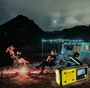 Bộ Dụng Cụ Sinh Tồn Thiên Tai Có Thể Sạc Lại Máy Phát Điện Cầm Tay Sạc DAB + Đèn Pin Thời Tiết Radio Năng Lượng Mặt Trời - Product Image 4