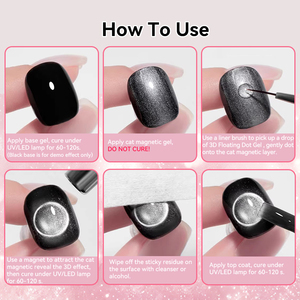 BORN PRETTY Nouveauté Gel Flottant 3D Effet Goutte d'Eau Transparent Vernis à Ongles Gel Effet Magnétique Œil de Chat Parfait - Product Image 6