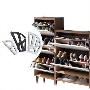 Hardware Furniture Hinge 1/2/3 Layer Shoes <b>Drawer</b> Cabinet Rack Foldable <b>Shelf</b> Accessories Side Opening Easy Installation - Product Image 1