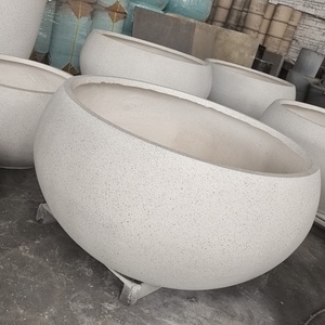 Maceta de Fibra de Arcilla de Alta Resistencia y Calidad para Plantas de Interior, Macetero de Fibra de Arcilla para Decoración de Paisajes - Product Image 3