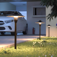 Lampe champignon LED étanche en aluminium pour jardin extérieur, cour, pelouse, villa, paysage, éclairage IP65 Plug-In AC/DC Power Supply