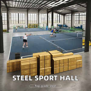 Structure en acier portable <span class=keywords><strong>de</strong></span> conception libre <span class=keywords><strong>salle</strong></span> <span class=keywords><strong>de</strong></span> sport d'intérieur préfabriquée type lumière terrain <span class=keywords><strong>de</strong></span> <span class=keywords><strong>basket</strong></span> stade <span class=keywords><strong>de</strong></span> football soudage - Product Image 6