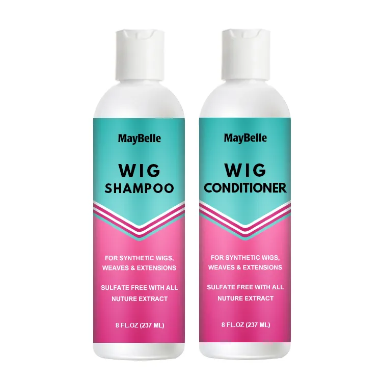 Masque perruque à ingrédients naturels de marque privée de 238ml et traitement au shampooing shampooing et après-shampooing démêlant anti-frisottis pour perruques