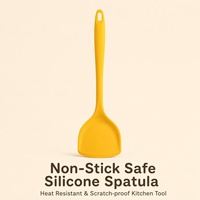 Spatule en silicone antiadhésive, portable, pour la cuisine domestique, ustensiles de cuisine chinois classiques, passe au lave-vaisselle, écologique, 33x10cm