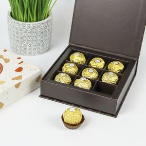 Cajas de Regalo Ecológicas de Cartón Rígido con Diseño Personalizado en Relieve para Chocolate y Sushi con Divisores Personalizados - Product Image 3