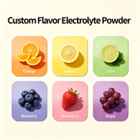 Sachets de poudre d'électrolytes saveur raisin, faciles à mélanger, boisson d'hydratation quotidienne avec six électrolytes pour la maison et le bureau