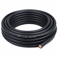 Câble monophasé YVF robuste 0,6/1 kV, gaine résistante à l'huile pour équipement amovible d'atelier, raccordement électrique 1*35mm²