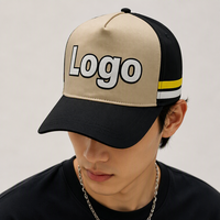 Casquettes de camionneur personnalisées en polyester/coton de haute qualité, ajustables, avec broderie sur la visière/panneaux avant/arrière, pour usage extérieur (toutes tailles)