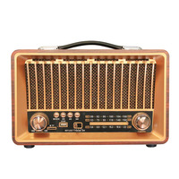 Retro Holz-BT-Radio mit FM AM SW Drei-Band-Tuning, MP3-Wiedergabe und Kartensteckplatz für Heimdekoration und Unterhaltung im Freien
