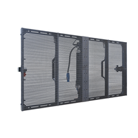 IP65 70% Transparence 500*1000mm Grille Extérieure Écran Location Led Transparent Écran Prix P3.91 Pantalla Led Transparente