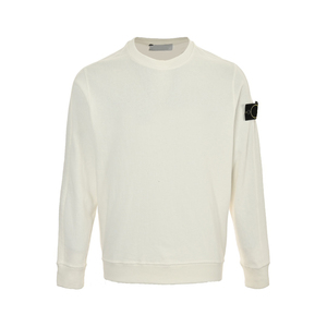 Pull tricoté extensible oversize décontracté blanc chaud de haute qualité pour homme, style vintage et tendance - Product Image 1