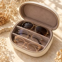 Étui à lunettes personnalisé en EVA, double couche, coque rigide, fermeture éclair, pour lunettes de soleil, lunettes de lecture, taille personnalisée