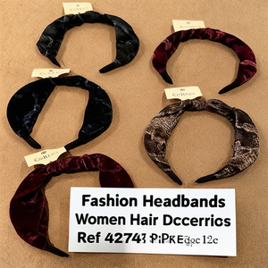 Fashion Velvet Knotted <b>Headband</b> For <b>Women</b> Daily Use High Quality Hair Accessories - Product Image 3