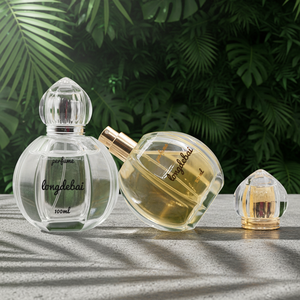 High Quality New Design Durable Empty Crimp Perfume <b>Glass</b> Bottle 30ml 50ml 100ml Round Clear Perfume Bottle - Product Image 2