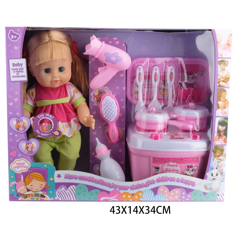 2023 High Quality Girls Toys Pee And Drink Water Reborn Baby Dolls 14 Inch Cute Girls Baby Dolls For Kids
