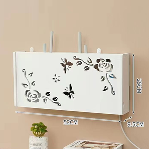 Routeur étagère montage mural WiFi routeur boîte Hider Modem couverture avec gestion des câbles multiprise organisateur boîte de rangement - Product Image 3