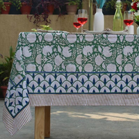 Nappe en coton indien tissée à la main, imprimée sur mesure, moderne, durable, écologique, pour événements/vente au détail, qualité supérieure, personnalisable