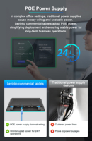 Papan Tanda Ruang Rapat 10.1 Inci yang Dapat Disesuaikan, Tablet Android 11 RK3566 2+16GB POE NFC dengan Lampu LED Edge dan Lampu Status RGB