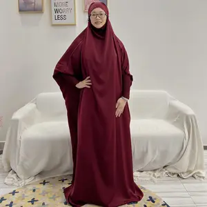 Hot Selling Eendelig Jilbab Gebed Abaya Bescheiden Khimar Hijab Abaya Islamitische Kleding