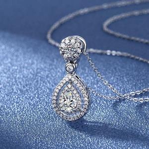 Collana con Pendente a Goccia per Donne, Gioiello Classico da Matrimonio alla Moda - Product Image 3