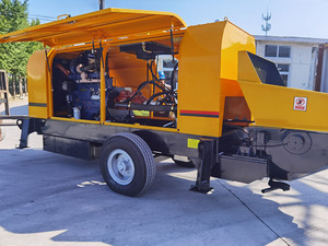 Camion pompe à béton sur remorque HBTS80, pompe à béton sur remorque robuste, conception résistante à l'usure - Product Image 1