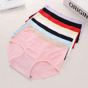 ชุดชั้นในตาข่ายระบายอากาศผ้าไหมน้ำแข็งไร้รอยต่อสำหรับเล่นกีฬาชุดชั้นในสามเหลี่ยมกลางเอวไร้รอยต่อสำหรับฤดูร้อน - Product Image 1