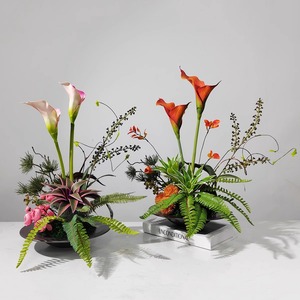 <span class=keywords><strong>Décoration</strong></span> <span class=keywords><strong>de</strong></span> maison moderne minimaliste <span class=keywords><strong>de</strong></span> luxe avec fleurs artificielles et verdure, ornement pour salle d'exposition et salon - Product Image 5