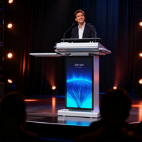 Pupitre numérique de podium intelligent en acier durable pour l'école de pupitre de discours d'écran d'équipement éducatif de conférence