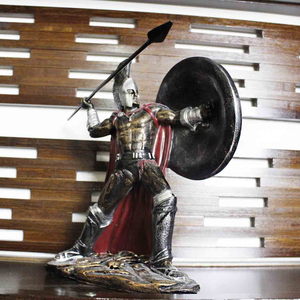 Escultura de Resina de Estilo Europeo Retro Personalizada al por Mayor, Escultura de Caballo de Bronce para Sala de Estar, Hogar, Figura Espartana - Product Image 4