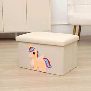 Caja de Almacenamiento Plegable Multiusos para Juguetes, Otomana de Almacenamiento de Juguetes para Niños - Product Image 5