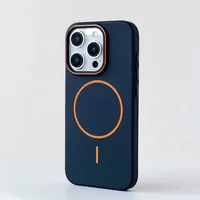 Coque Ultra-Fine Couleurs Vives pour iPhone 16 17 15 14 13 12 Pro Max Plus 17 Air, Chargement Magnétique Sans Fil, Housse Rigide Mate en PC